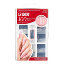 KISS 100 Full-Cover Nails - Long Coffin Sculpted Clear