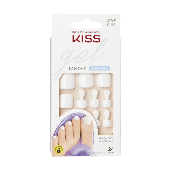 KISS Gel Fantasy 24 Toenails #FCT01