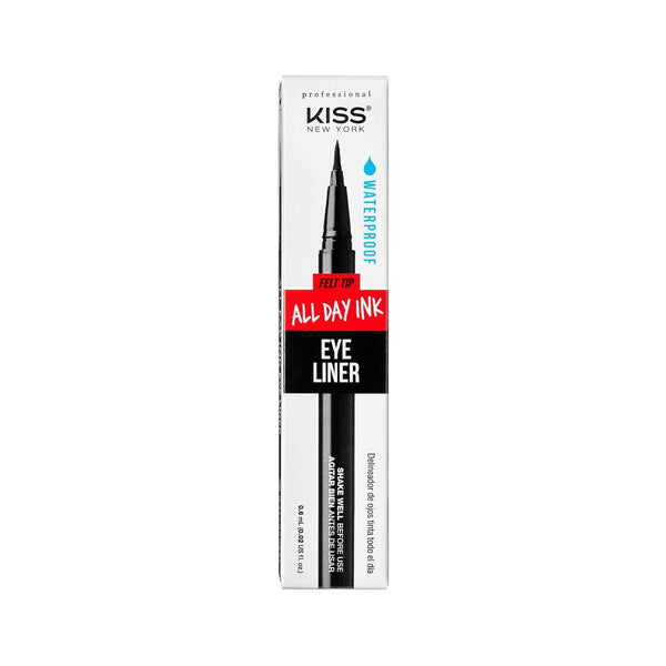 Kiss New York Professional Felt Tip All Day Ink Eyeliner - #KD01