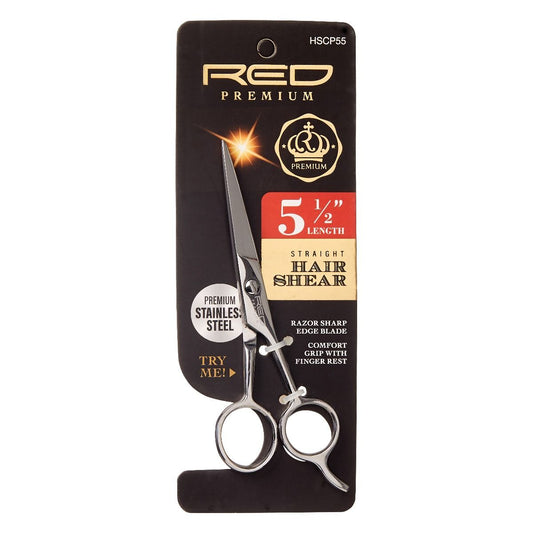 Red Premium Straight Hair Shear 5 1/2" #HSCP55