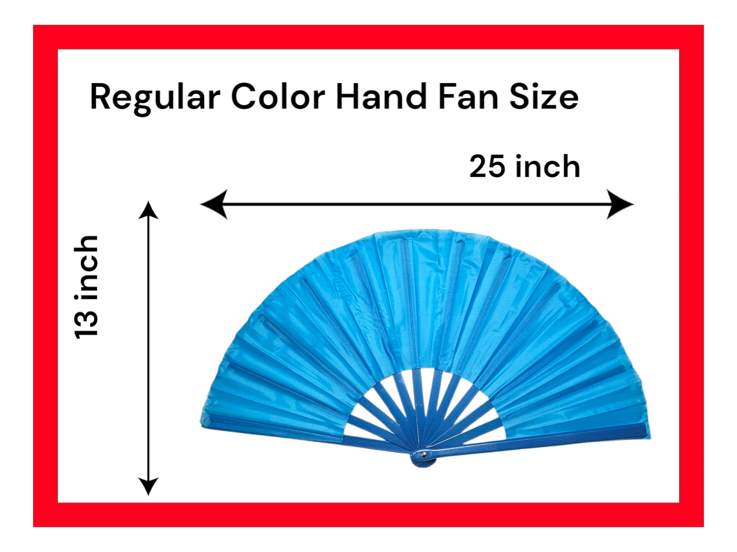 13” Large Clack Popping Hand Fan for Line Dancing – Available in Multiple Colors