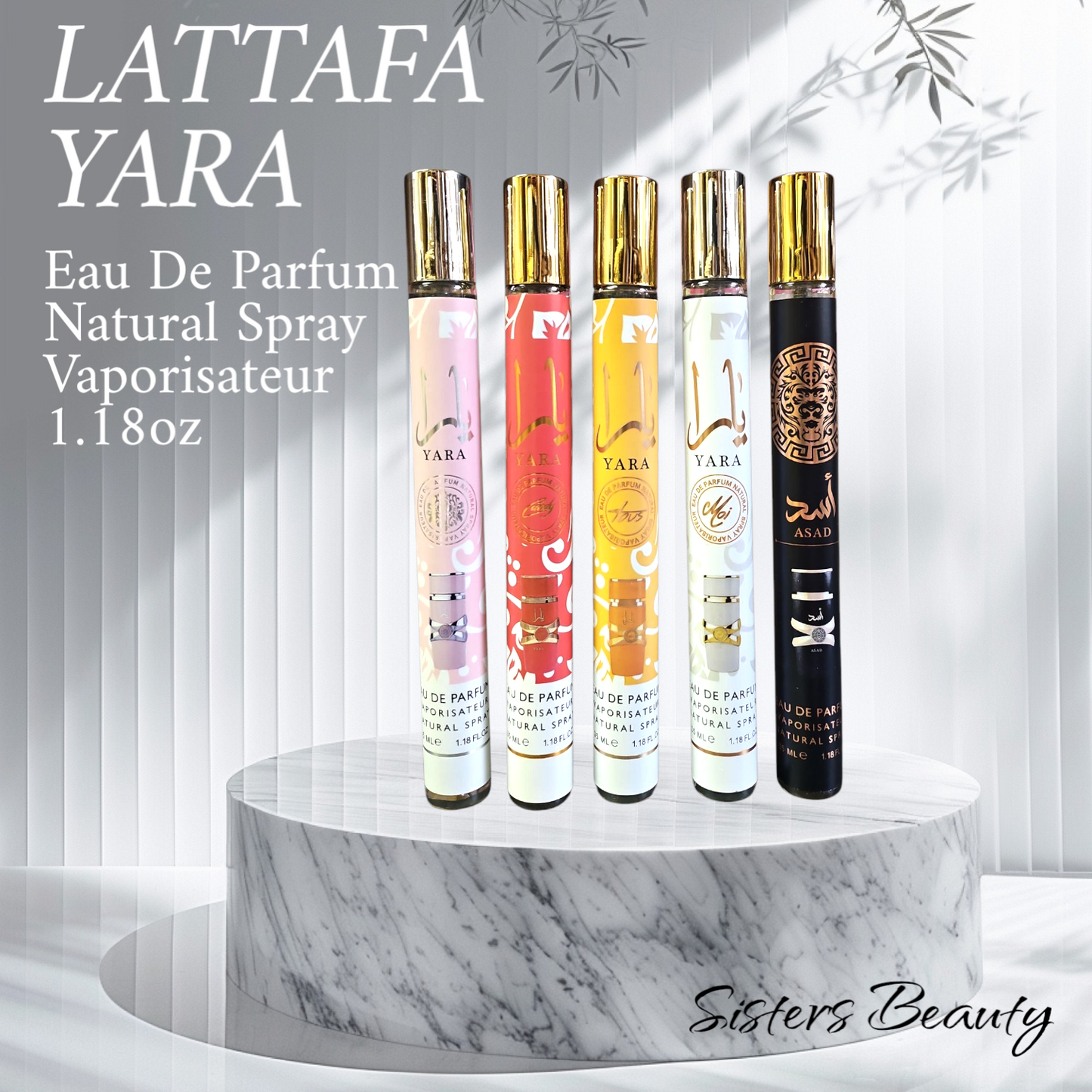 LATTAFA YARA Eau De Parfum Natural Spray Vaporisateur 1.18oz (PINK, CANDY, MOI, TOUS, ASAD)