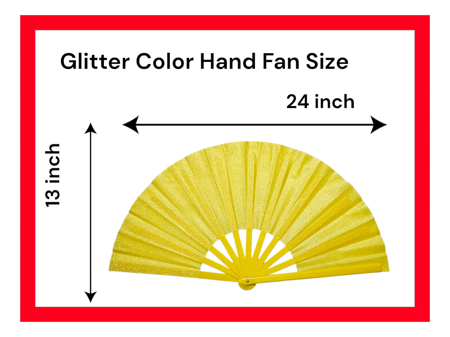 13” Large Clack Popping Hand Fan for Line Dancing – Available in Multiple Colors