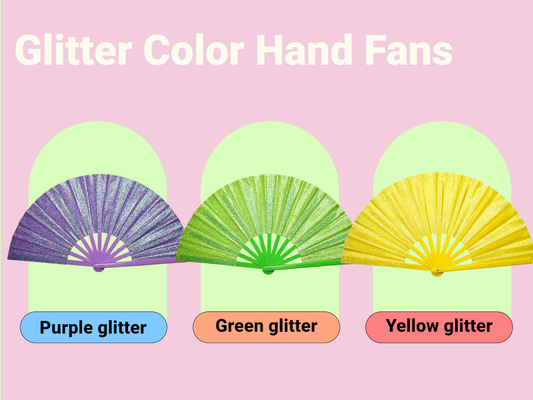 13” Large Clack Popping Hand Fan for Line Dancing – Available in Multiple Colors