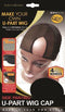 Qfitt Side Parting U-Part Wig Cap #5014 Black