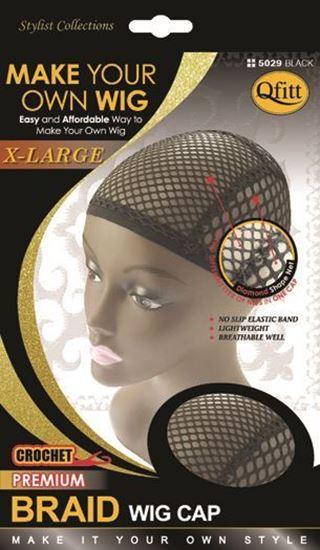 Qfitt X-Large Braid Wig Cap #5029 Black