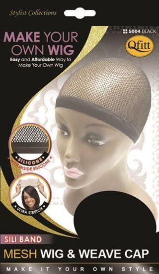 Qfitt Sili Band Mesh Wig & Weave Cap #5004 Black