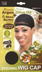 Qfitt Organic Argan & Shea Butter + Olive Oil Stocking Wig Cap #800 Black