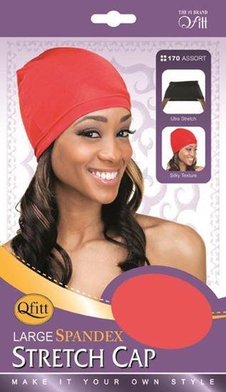 Qfitt Large Spandex Stretch Cap #170 Assort