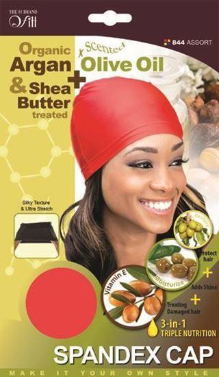 Qfitt Organic Argan & Shea Butter + Olive Oil Spandex Cap #844 Assort