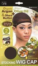 Qfitt Organic Argan & Shea Butter + Olive Oil Stocking Wig Cap
