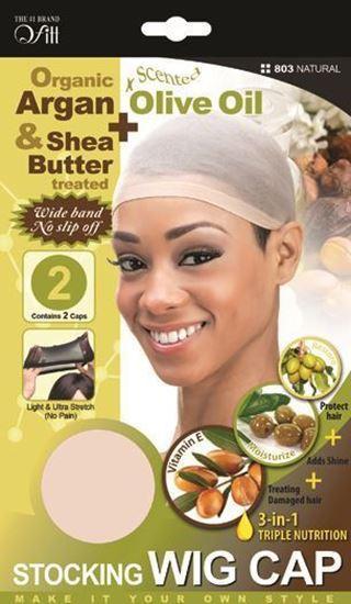 Qfitt Organic Argan & Shea Butter + Olive Oil Stocking Wig Cap