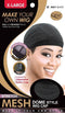 Qfitt Stretch Mesh Dome Style Wig Cap X-Large #5021 Black