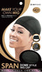 Qfitt Span Dome Style Wig Cap #5017 Black