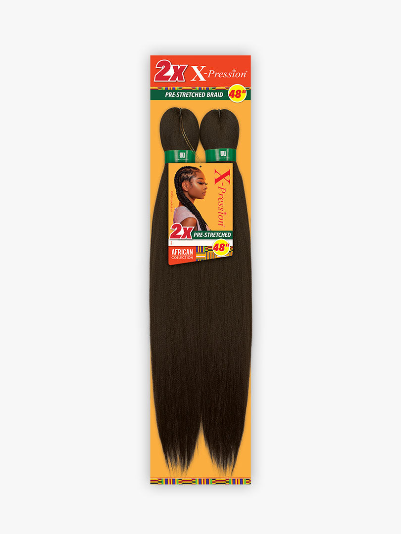 [BOX DEAL] 70 Packs - Sensationnel 2X X-PRESSION 48" Pre-Stretched Kanekalon Braid