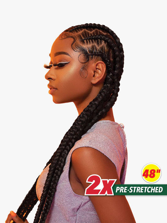 [BOX DEAL] 70 Packs - Sensationnel 2X X-PRESSION 48" Pre-Stretched Kanekalon Braid
