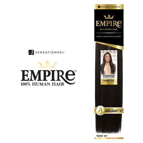 Sensationnel Human Hair Weave Empire Yaki Weaving 14"-20"