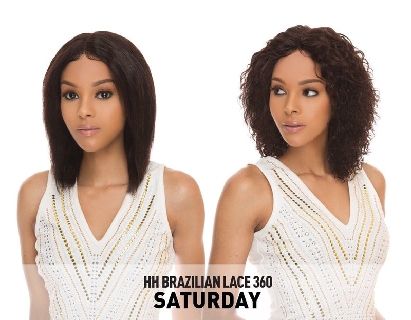 Hair Topic Genuine 10A HH Brazilian Lace 360 Wet & Wavy Wig Saturday