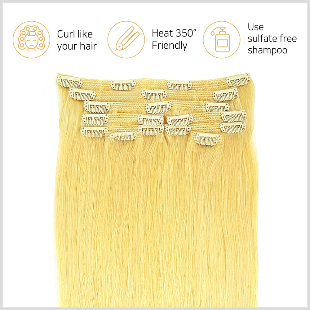 Hair Couture Neophilia 9pcs 100% Remy Human Hair Clip-on Extensions