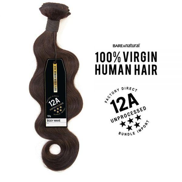 Sensationnel Bare&Natural 100% Virgin Human Hair 12A Factory Direct 3 Bundle - Body Wave