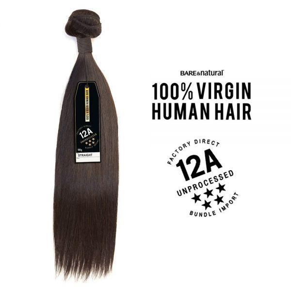 Sensationnel Bare&Natural 100% Virgin Human Hair 12A Factory Direct 3 Bundle - Straight