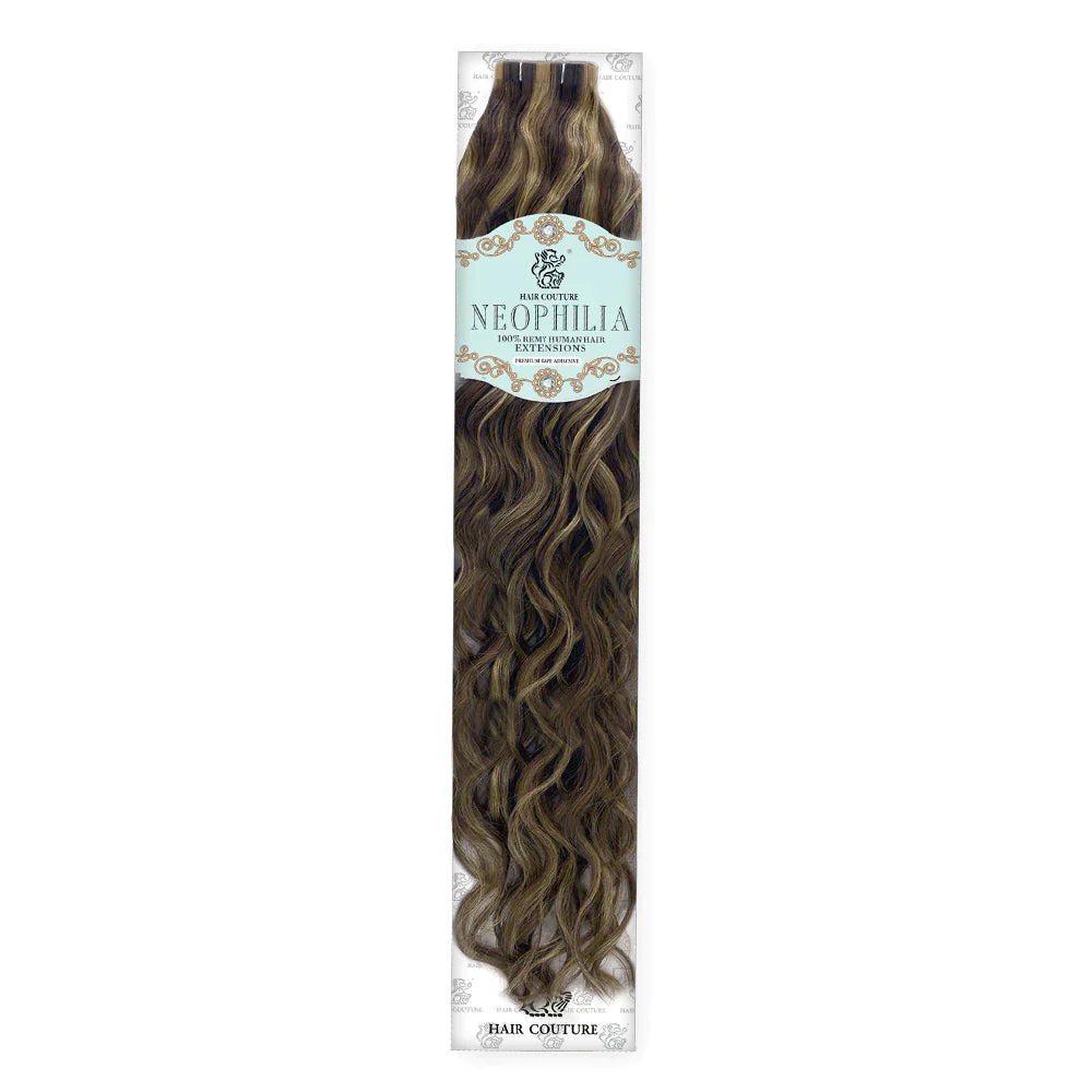 Hair Couture Neophilia 100% Remy Human Hair 12pcs Tape Extensions - Water Wave
