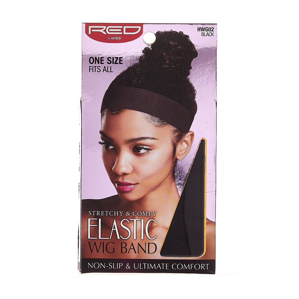 Red by Kiss Stretchy & Comfy Elastic Wig Band #HWG02 Black
